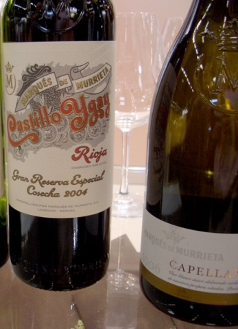 Marqués De Murrieta, Capellanía Rioja Blanco Reserva 2006 (right) and Castillo Ygay, Rioja Gran Reserva Especial 2004 (left)