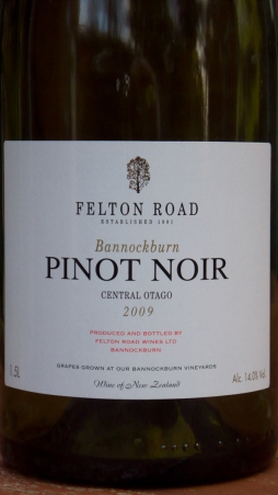 Felton Road, Bannockburn Pinot Noir 2009