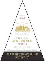 Barboursville Vineyards, Malvaxia Passito 2008