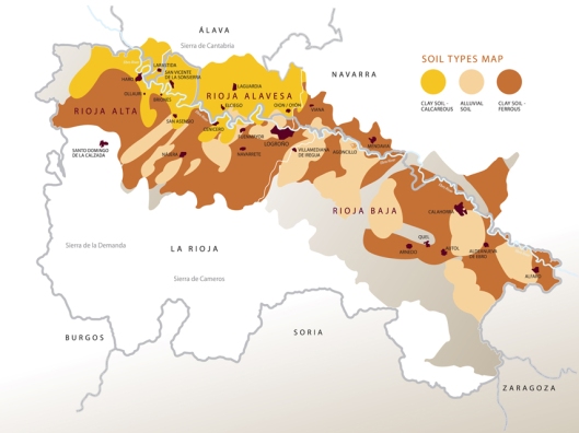 Denominacion De Origen Calificada Rioja Soil Types Map